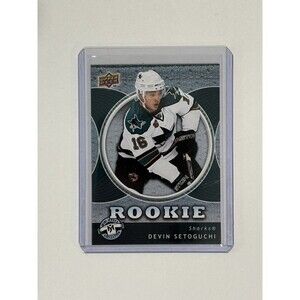 07-08 Upper Deck Mini Jersey Collection Devin Setoguchi Rookie Card NM